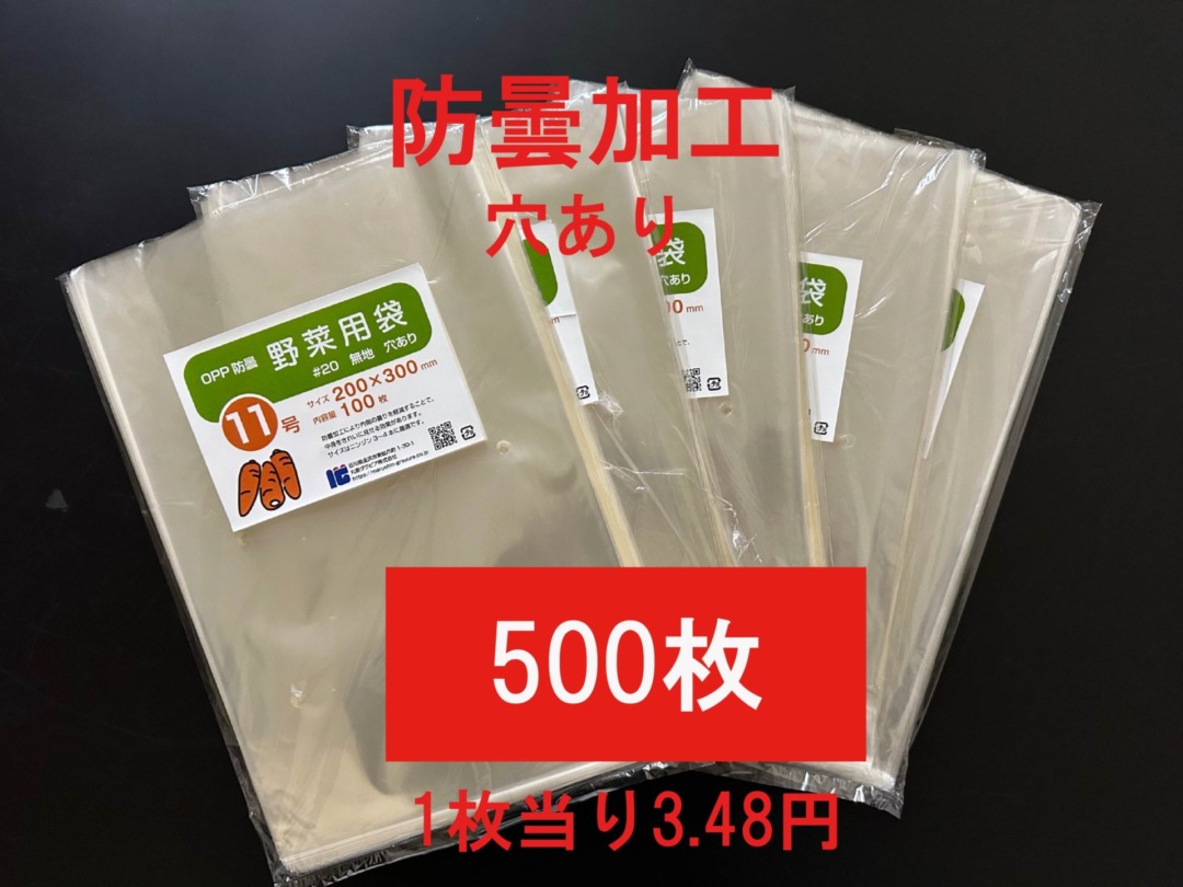 ボードン汎用袋 12号 無地 穴あり　500枚